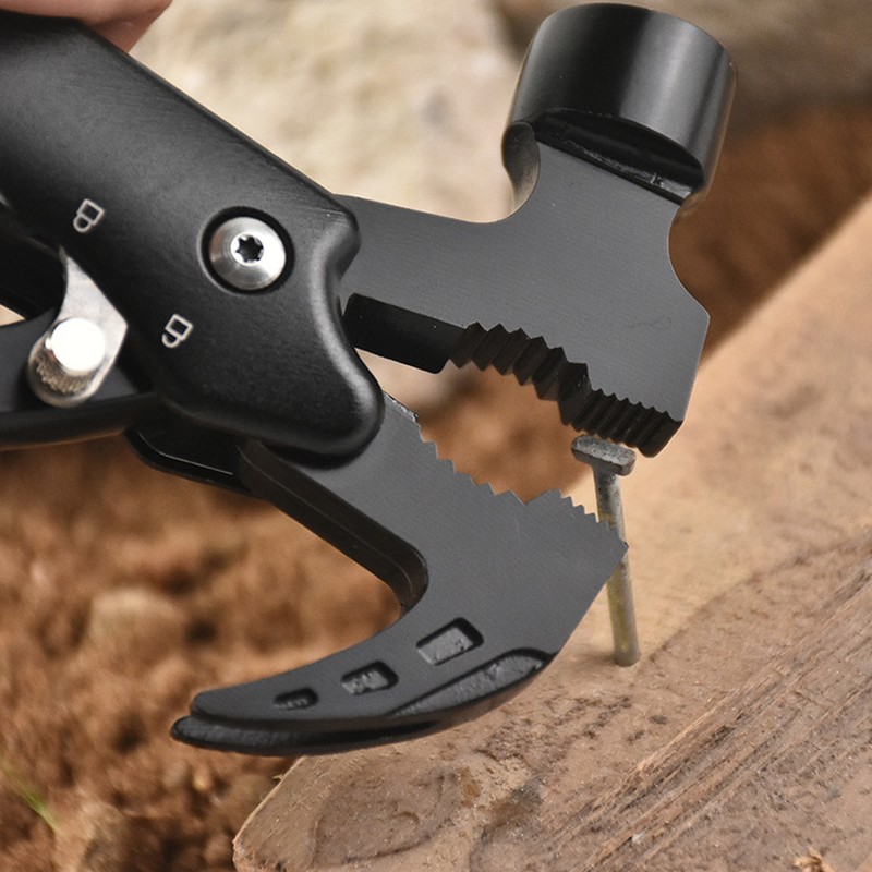 Hammer Multitool 9 in 1 Portable Mini Stainless Steel Survival