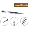 SpeTool 5Pcs Tapered Ball Nose Carving End Mill 1/8 inch