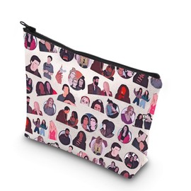 VAMSII TV Show Best Friend Gift Game Day Gift Life's a Party Cosmetic Bags Comedy-Drama Lover Gift, GIN