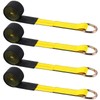Wowangce 4 Pack Lasso Tow Truck Straps with D Ring