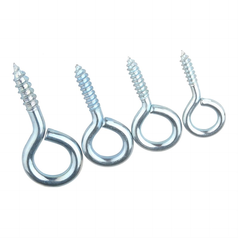 Qrity 20 PCS Eyelet Screws, 20mm Self Tapping Hook, Ring
