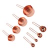 8Pcs Stainless Steel Measuring Cup Spoon Set with Scales Home