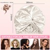 Waymaytecy Silk Hood for Sleeping, Headwear, Silk Bonnet, Adjustable with