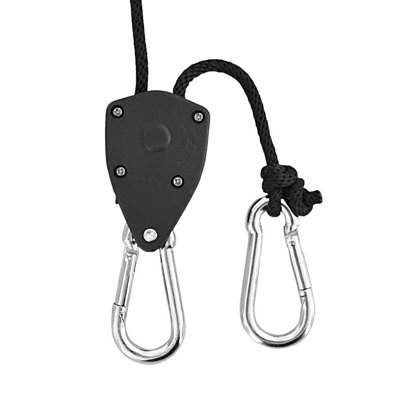 4pcs Pulley Ratchets Heavy Duty Rope Clip Hanger Adjustable Lifting