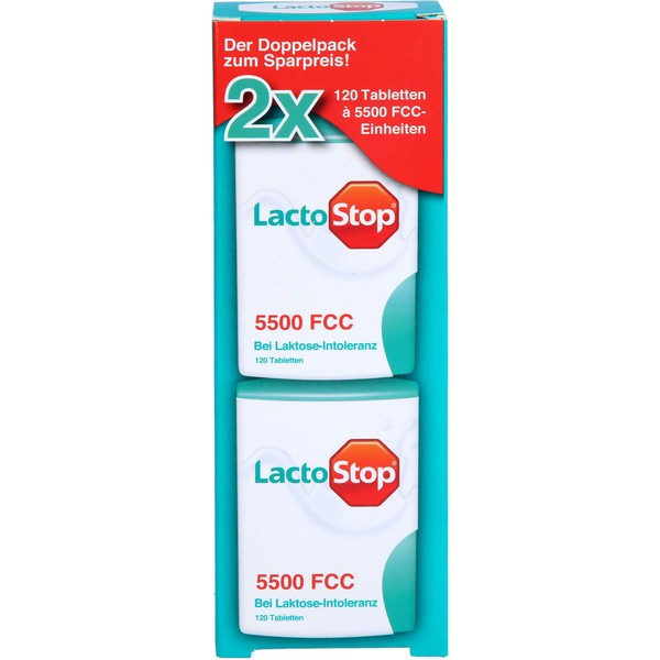 LactoStop 5,500 FCC Tablets Klicksp dop. PA. 2x120 Stk