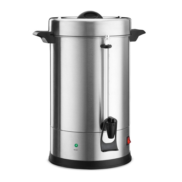 Waring Commercial WCU110 Coffee Urn, 110 Cup Capacity, Stainless Steel , 1500W, 120V, 5-15 Phase Plug, Silver