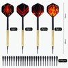 Kolamom Unisex Adult 12 Pieces Darts, Soft Darts with 100