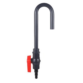 MiOYOOW Aquarium Water Filler Tube, PVC Hanging Fish Tank Hook Water Changer Refiller Pipe with Flow Switch for 1/2“, 5/8”, 3/4” Hose