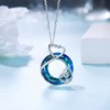 Peireara Nurse Stethoscope Necklace for Women 925 Sterling Silver Crystal