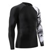 HUGE SPORTS Men's Performance Rash Guard Quick Dry UPF50+ Wetsuit