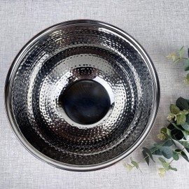 Large Hammered Copper-Style Bowl