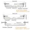 sourcing map Ceiling Light Plate, 75mm 90mm Lighting Fixture Mounting