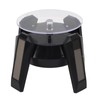 LED Jewelry Display Turntable Solar Powered Rotating Stand Blue Led