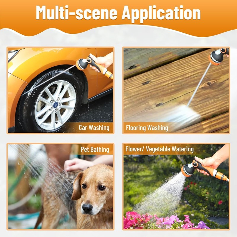 Bang4buck Portable Intelligent Electric Pressure Washer Pump 120W 80PSI 12V