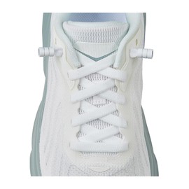 AOLLRUIRLL Elastic Shoe Laces, No Tie Shoe Laces Tieless for Kids, Adults, Elderly, One Size Fit All White