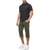 Indicode Men's INStevie 3/4 Cargo Shorts with 6 Pockets |