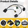 Headlight Wiring Harness Assembly Headlamp Socket Compatible with 2008-2014 Chevy
