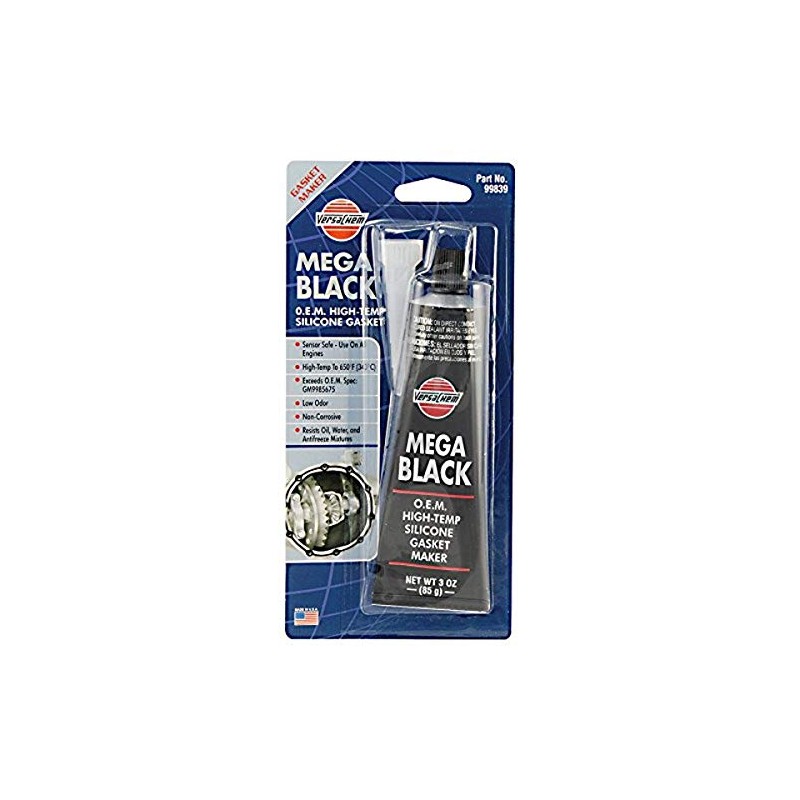 Versachem 99839 Mega Black OEM Silicone - 3 oz.