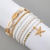 Titayen Boho Shell Beaded Bracelet Set for Women Shell Bracelets