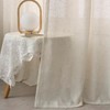 Ftinala Sheer Curtains 96 Inches Long 2 Panel Faux Linen
