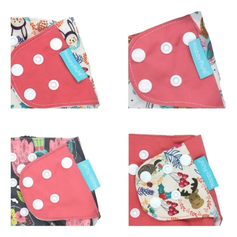 Pañales De Tela Para Bebé Reutilizables Happy Flute (4 Pzas)