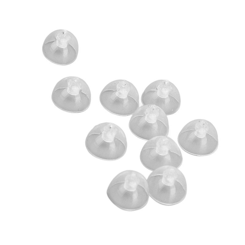 10pcs Sound Amplifier Closed Domes Single Layer Double Hole Silicone