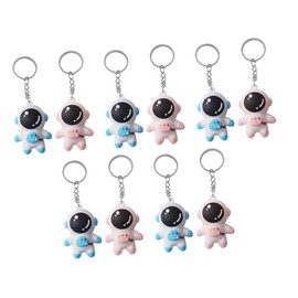 Didiseaon Cartoon Keychain 10pcs Key Chain Pendeltons for Women Miniature Friendship Keychains for Women Figure Keychain Cute Astronaut Goodie Astronaut Party Astronaut Keyholder 3d
