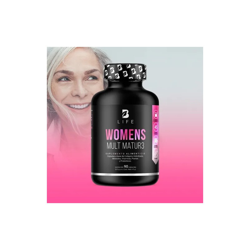 Multivitamínico Para Mujer Mayor De 40 Años 90 Cáps B