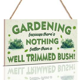 HPNIUB Funny Garden Plaque Sign for Outside,Gardening Gifts for Women Men,29 * 15CM Rustic Inspirational Outdoor Yard Decor for Summer House Accessories Patio, Lawn, Housewarming, Gardener’s Gift