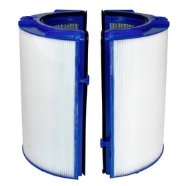 HQRP TP06 2 in 1 HEPA Filter compatible with Dyson TP06 HP06 PH01 PH02 PH03 PH04 PH3A HP09 TP09 HP07 TP07 TP7A TP10 HP10 HP04 HP4B TP04 TP4A DP04 Air Purifier Fan, 360° Combi Glass H13 HEPA + Carbon