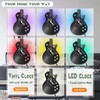 Guitar Vinyl Wall Clock – Silent Non-Ticking 30x30cm Decorative Clock