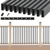 Belinova 50 Pack 38" Hollow Aluminum Deck Balusters with Screws,