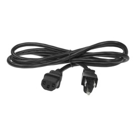 SF Cable 2.46ft Standard Computer Power Cord NEMA 5-15P to IEC 320 C13-18 AWG Replacement AC Power Cable for PC or Monitor - 125V, 10A