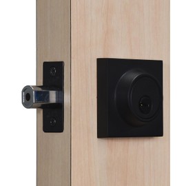 Yale MX89525 Cerrojo Argos Cuadraddo Llave-Mariposa, Negro