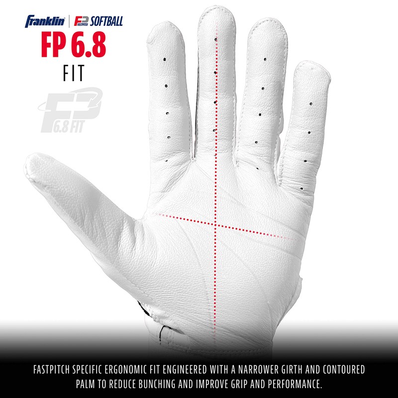 Franklin Sports CFX FP Softball Batting Gloves Pair, Women's X-Large,