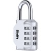 Diyife Padlock, Dial, Key, Combination Lock, 4 Digit Combination Lock,