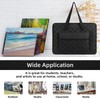 JJRING 18x24 Quilting Portfolio Bag, Lightweight Black Art Canvas Portfolio