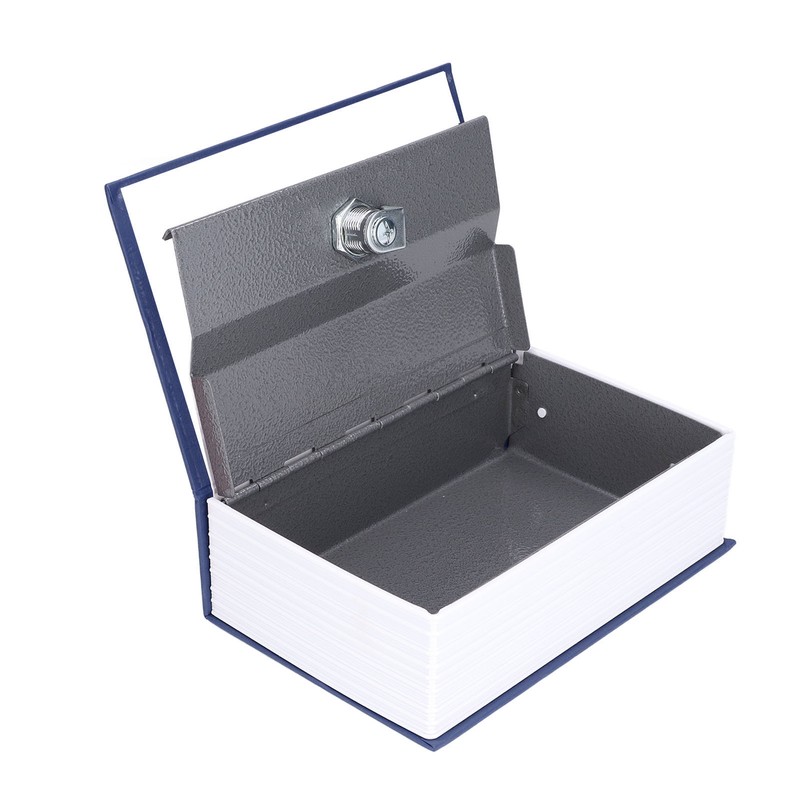 Safe Box Simulation Book Shape Decorative Storage Money Case for