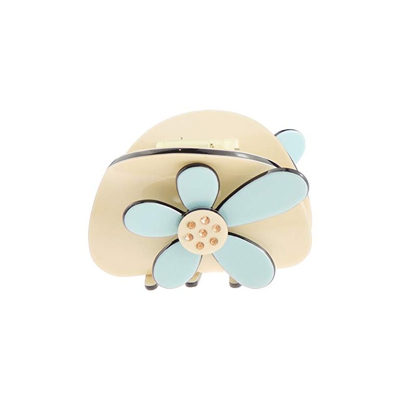 Ladies Layered Daisy Flower Small 6cm Hair Claw Clamp (Big