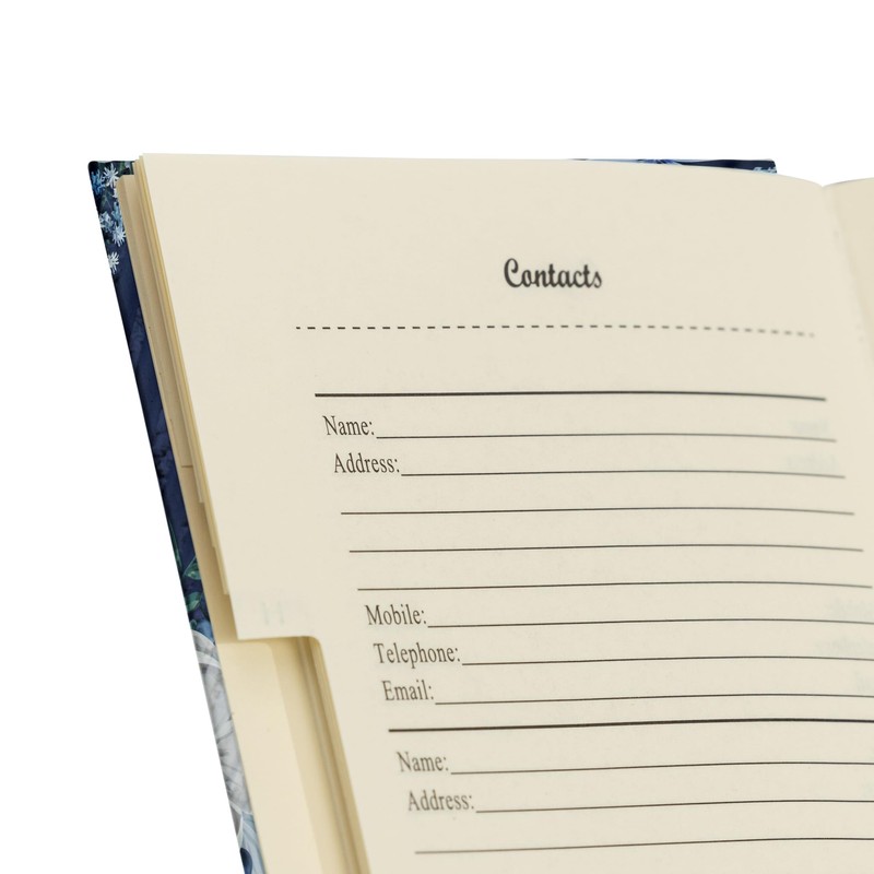 Telephone Address Book A-Z Index Hard Back Cover Slim