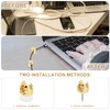 3pcs Gold Cable Anchors, Metal Phone Charger Cord Holders Cable