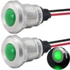UL Listed Indicator Light 12mm 0.47" LED Lamp with 140mm