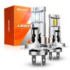 SEALIGHT Brightest H7 Fog Light Bulbs, 800% 36000LM Ultra-Brightness Wider