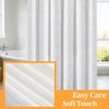 MospdyGear Water and Mould Proof Shower Curtain, White Waffle Weave