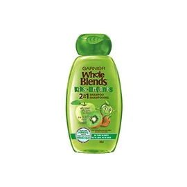 Garnier Whole Blends Kids 2-in1 Shampoo & Conditioner, Paraben Free, Hypoallergenic, Kiwi and Green Apple Scent, 250 ml