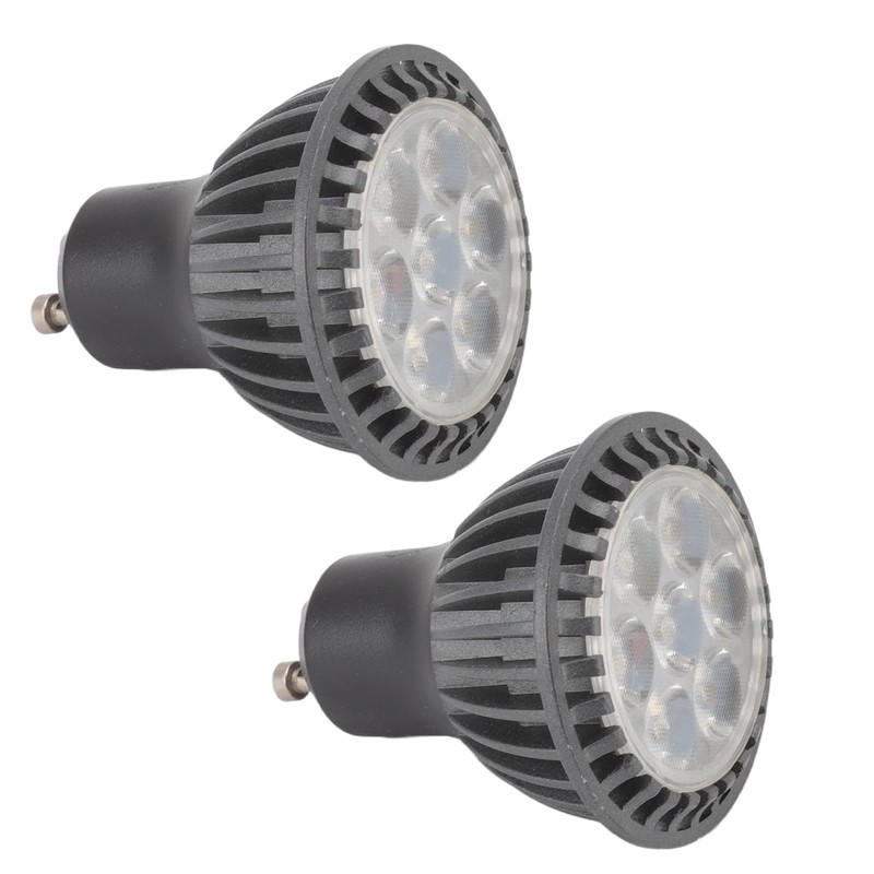 2pcs 7W GU10 LED Light Bulb 6000K White Light LED