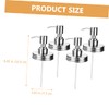 NOLITOY 4Pcs Stainless Steel Soap Pump Replacement Lids for Mason