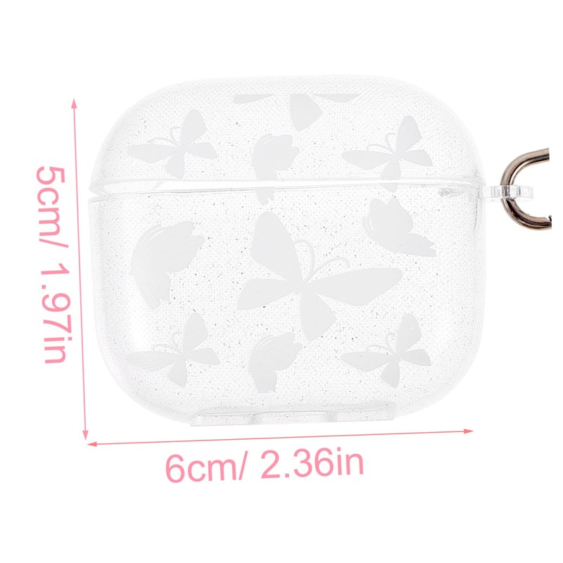 TEHAUX Transparent Earphone Cover Protector for Durable Wireless Earbud Case