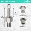 Adapter for Diamond Drill Bit Tiles - 2 Pieces M14