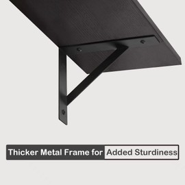 DINZI LVJ Long Wall Shelves, 39.4Inch Wall Mounted Shelves Set of 2, Extra Large Wall Storage Ledges with Sturdy Metal Brackets for Living Room, Bathroom, Bedroom, Kitchen, Espresso